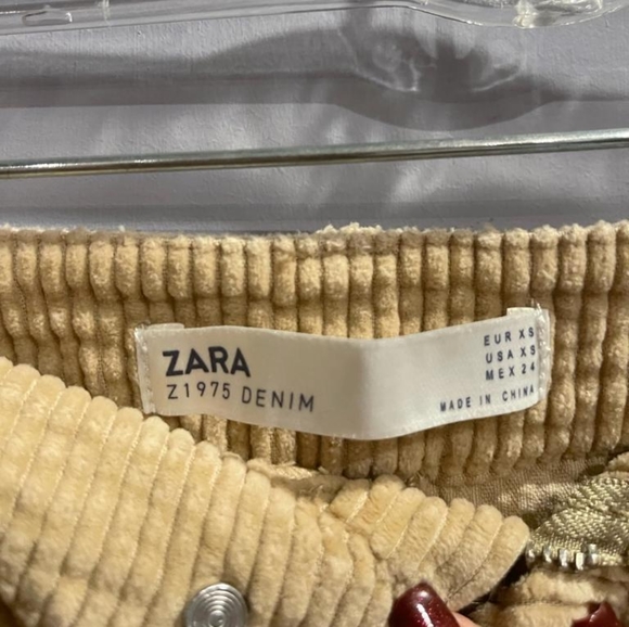 Zara denim corduroy midi skirt - Picture 7 of 10